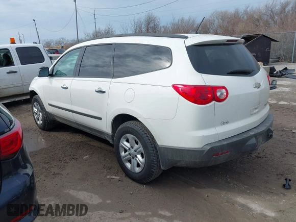 2012 Chevrolet Traverse LS with VIN 1GNKRFED2CJ413878, listed as a IAAI auction lot 41693944 with 217,766 mi miles and . Bid and sale history available at DreamBid. Image 3.