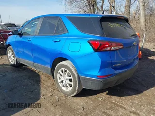 2024 Chevrolet Equinox LS with VIN 3GNAXHEG8RL149722, listed as a IAAI auction lot 41774500 with 81,070 mi miles and . Bid and sale history available at DreamBid. Image 3.