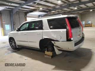2017 Cadillac Escalade Premium Luxury z VIN 1GYS4CKJ3HR188423, wystawiony jako Copart lot #56044335 z przebiegiem 148 300 mil mil oraz Szkoda całkowita • Salvage title. Historia ofert i sprzedaży dostępna na DreamBid. Obrazek 2.