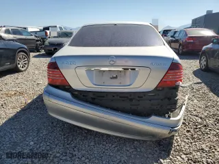 2006 Mercedes-Benz S-Class 5.0L with VIN WDBNG84J36A465246, listed as a Copart auction lot 68809814 with 0 mi miles and Salvage Title. Bid and sale history available at carsss.com. Image 6.