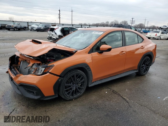 2022 Subaru WRX Premium with VIN JF1VBAH66N8027250, listed as a Copart auction lot 86513694 with 14,669 mi miles and Salvage Title. Bid and sale history available at carsss.com. Image 1.