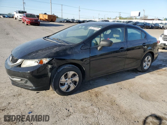 2015 Honda Civic Sedan LX with VIN 2HGFB2F54FH566574, listed as a Copart auction lot 52797175 with 116,822 mi miles and Salvage Title. Bid and sale history available at carsss.com. Image 1.