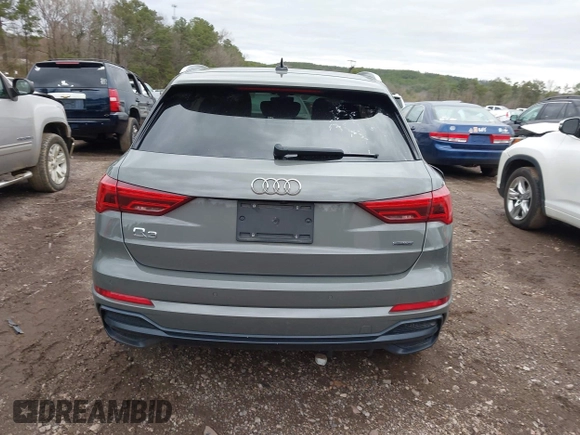 2020 Audi Q3 S line Premium with VIN WA1DECF34L1046543, listed as a IAAI auction lot 41715612 with 71,816 mi miles. Bid and sale history available at carsss.com. Image 16.