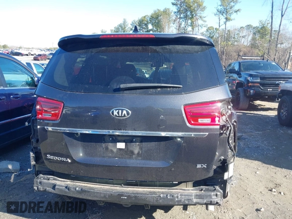 2020 Kia Sedona EX with VIN KNDMC5C19L6617750, listed as a IAAI auction lot 41772439 with 59,635 mi miles. Bid and sale history available at carsss.com. Image 16.