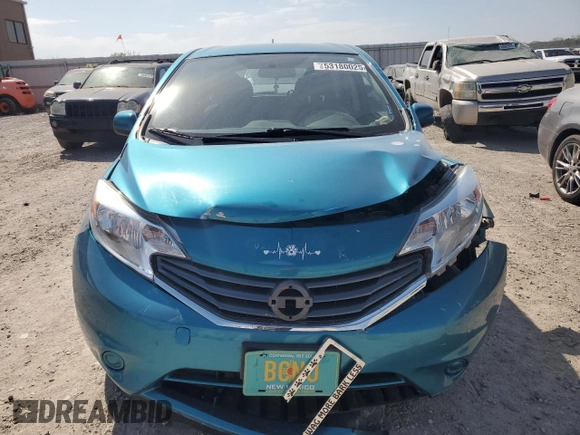 2014 Nissan Note SV with VIN 3N1CE2CP9EL373201, listed as a Copart auction lot 53180025 with 57,945 mi miles and Salvage Title. Bid and sale history available at DreamBid. Image 5.