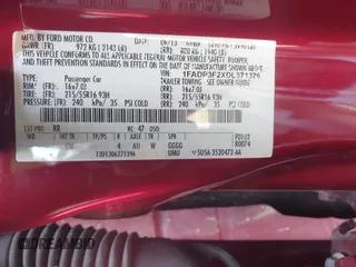 2013 Ford Focus SE with VIN 1FADP3F2XDL371376, listed as a IAAI auction lot 42074806 with 152,836 mi miles. Bid and sale history available at carsss.com. Image 9.
