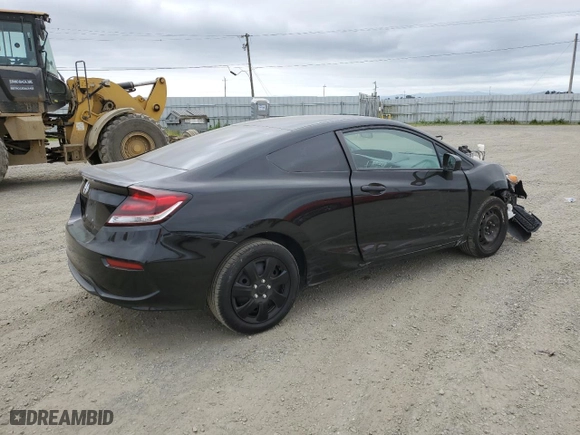 2014 Honda Civic Coupe LX with VIN 2HGFG3B54EH511862, listed as a Copart auction lot 53186585 with 174,498 mi miles and Salvage Title. Bid and sale history available at carsss.com. Image 3.