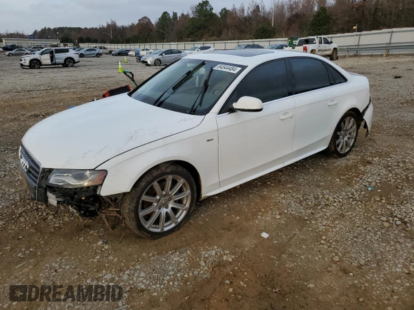2012 Audi A4 2.0T Premium Plus with VIN WAUFFAFLXCA119086, listed as a Copart auction lot 84544484 with 147,078 mi miles and Clean Title. Bid and sale history available at carsss.com. Image 1.