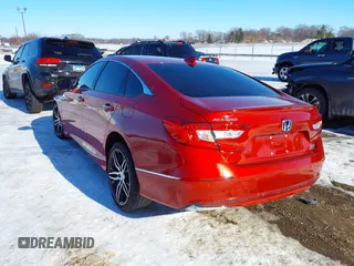 2022 Honda Accord Touring with VIN 1HGCV3F97NA019301, listed as a IAAI auction lot 41315717 with 64,788 mi miles and . Bid and sale history available at DreamBid. Image 3.