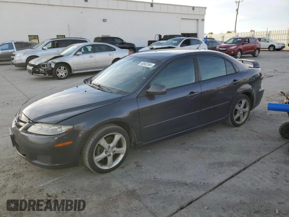 2007 Mazda 6 i Sport VE with VIN 1YVHP84C675M24095, listed as a Copart auction lot 80582564 with 196,394 mi miles and Salvage Title. Bid and sale history available at DreamBid. Image 1.