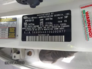 2013 Kia Optima SX с VIN 5XXGR4A61DG202977, выставлен на аукционе IAAI как лот 42725334 с пробегом 158 213 миль миль и . История ставок и продаж доступна на DreamBid. Изображение 9.