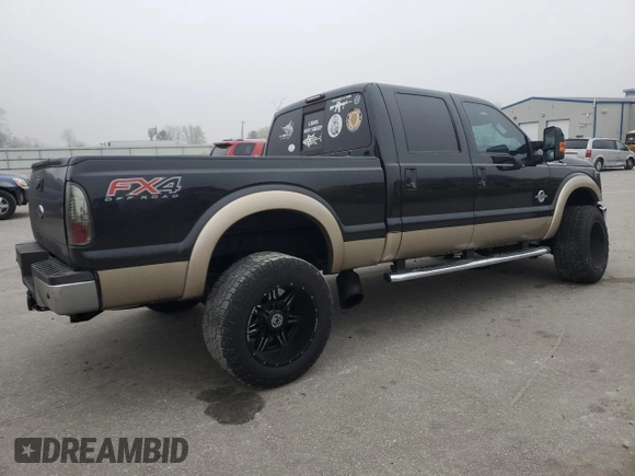 2012 Ford F-250 XL with VIN 1FT7W2BTXCEC92408, listed as a Copart auction lot 49335635 with 218,785 mi miles and Salvage Title. Bid and sale history available at DreamBid. Image 3.