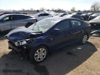 2014 Hyundai Elantra Limited with VIN 5NPDH4AE5EH462222, listed as a Copart auction lot 48079135 with 0 mi miles and Salvage Title. Bid and sale history available at carsss.com. Image 1.