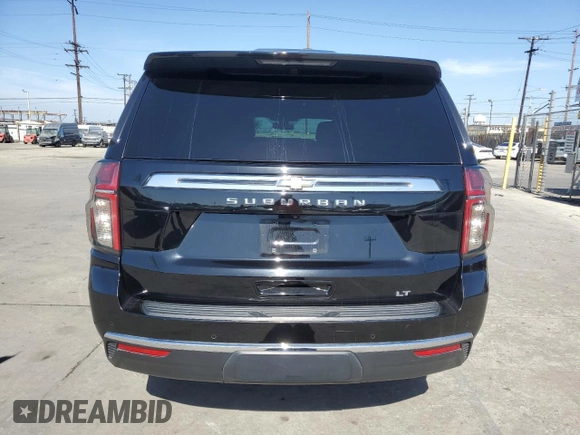 2021 Chevrolet Suburban LT z VIN 1GNSCCKD5MR333272, wystawiony jako Copart lot #58409275 z przebiegiem Nie podano mil oraz Szkoda całkowita • Salvage title. Historia ofert i sprzedaży dostępna na DreamBid. Obrazek 6.