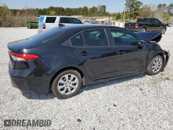2023 Toyota Corolla LE with VIN 5YFB4MDEXPP014238, listed as a Copart auction lot 50475845 with 65,829 mi miles and Salvage Title. Bid and sale history available at DreamBid. Image 3.