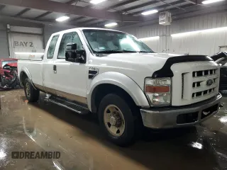 2008 Ford F-250 XL with VIN 1FTSX20568EB45795, listed as a Copart auction lot 82710014 with 149,667 mi miles and Salvage title. Bid and sale history available at DreamBid. Image 4.