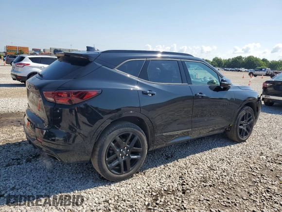 2024 Chevrolet Blazer RS with VIN 3GNKBKRS3RS138082, listed as a Copart auction lot 62945315 with 25,459 mi miles and Salvage title. Bid and sale history available at DreamBid. Image 3.