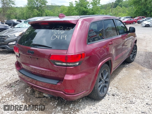 2017 Jeep Grand Cherokee Altitude with VIN 1C4RJFAG0HC700419, listed as a IAAI auction lot 42553449 with 143,872 mi miles and . Bid and sale history available at DreamBid. Image 4.
