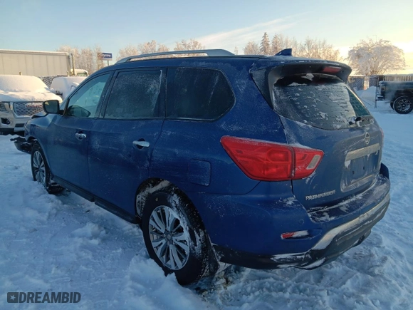 2019 Nissan Pathfinder SV with VIN 5N1DR2MM8KC615490, listed as a Copart auction lot 43669945 with 62,992 mi miles and Salvage Title. Bid and sale history available at carsss.com. Image 2.