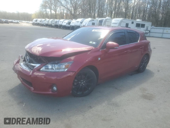 2013 Lexus CT 200h z VIN JTHKD5BH0D2169196, wystawiony jako Copart lot #52143515 z przebiegiem 170 875 mil mil oraz Szkoda całkowita • Salvage title. Historia ofert i sprzedaży dostępna na DreamBid. Obrazek 1.