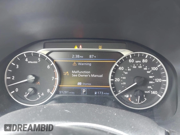 2021 Nissan Altima SV with VIN 1N4BL4DV4MN369004, listed as a IAAI auction lot 41949258 with 91,281 mi miles and . Bid and sale history available at DreamBid. Image 7.
