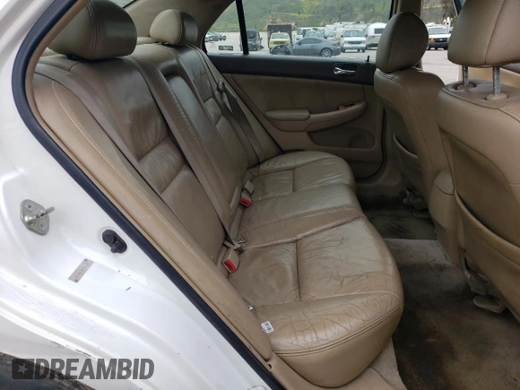 2005 Honda Accord EX-L z VIN 1HGCM66565A041274, wystawiony jako Copart lot #55854125 z przebiegiem Nie podano mil oraz Szkoda całkowita • Salvage title. Historia ofert i sprzedaży dostępna na DreamBid. Obrazek 10.