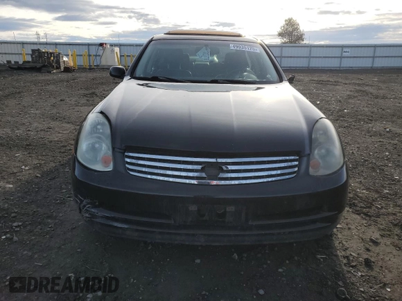 2004 Infiniti G35 w/Leather with VIN JNKCV51E54M603187, listed as a Copart auction lot 49935125 with 152,191 mi miles and Salvage Title. Bid and sale history available at DreamBid. Image 5.