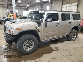 2005 Hummer H2 SUV with VIN 5GRGN23U05H103176, listed as a Copart auction lot 44365545 with 165,887 mi miles and Salvage Title. Bid and sale history available at carsss.com. Image 1.