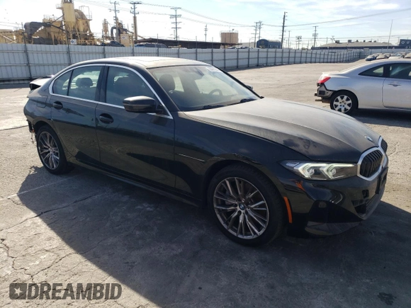 2024 BMW 3 Series 330i with VIN 3MW69FF01R8D91833, listed as a Copart auction lot 84419544 with 7,737 mi miles and Salvage Title. Bid and sale history available at carsss.com. Image 4.
