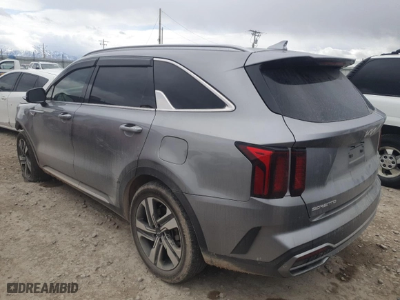 2023 Kia Sorento Hybrid EX with VIN KNDRHDLG7P5176086, listed as a Copart auction lot 48714895 with 36,494 mi miles and Salvage Title. Bid and sale history available at carsss.com. Image 2.