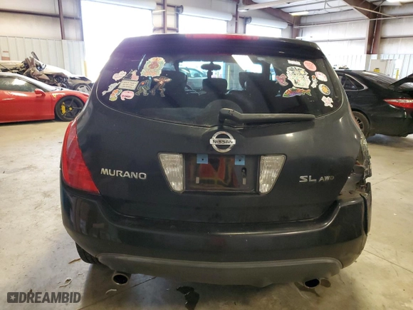 2004 Nissan Murano SL with VIN JN8AZ08W34W328829, listed as a Copart auction lot 42036235 with 141,268 mi miles and Salvage Title. Bid and sale history available at carsss.com. Image 6.
