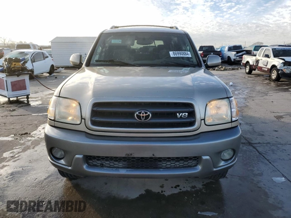 2002 Toyota Sequoia SR5 with VIN 5TDZT34A42S061905, listed as a Copart auction lot 86990884 with 198,024 mi miles and Clean Title. Bid and sale history available at carsss.com. Image 5.