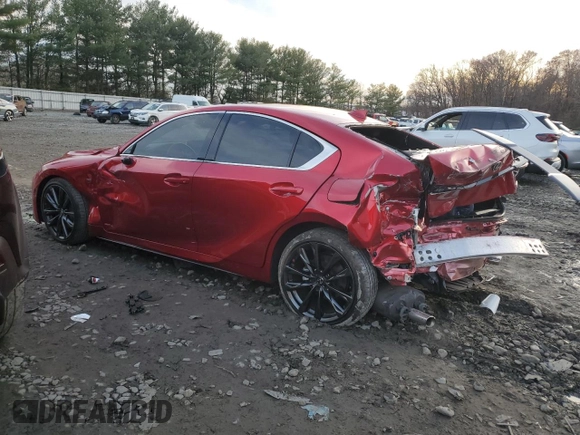 2023 Lexus IS with VIN JTHBZ1B25P5068468, listed as a Copart auction lot 82749414 with 12,517 mi miles and Salvage Title. Bid and sale history available at carsss.com. Image 2.