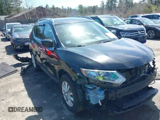 2017 Nissan Rogue SV with VIN KNMAT2MV7HP593405, listed as a IAAI auction lot 42026064 with 184,161 mi miles. Bid and sale history available at carsss.com. Image 1.