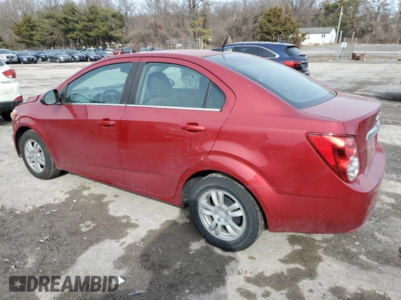 2013 Chevrolet Sonic LT with VIN 1G1JC5SB7D4103883, listed as a Copart auction lot 44175705 with 81,999 mi miles and Salvage Title. Bid and sale history available at DreamBid. Image 2.