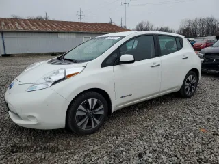 2017 Nissan LEAF SL with VIN 1N4BZ0CP5HC308644, listed as a Copart auction lot 83666314 with 35,859 mi miles and Salvage Title. Bid and sale history available at carsss.com. Image 1.