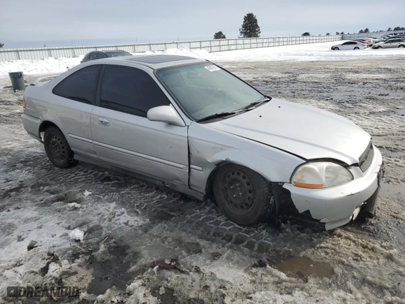 1998 Honda Civic EX with VIN 1HGEJ8143WL009772, listed as a Copart auction lot 46605665 with 190,316 mi miles and Salvage Title. Bid and sale history available at carsss.com. Image 4.