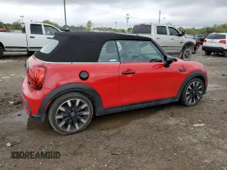 2023 MINI Convertible Cooper S with VIN WMW43DL07P3P47046, listed as a Copart auction lot 71647614 with 10,498 mi miles and Salvage Title. Bid and sale history available at carsss.com. Image 3.