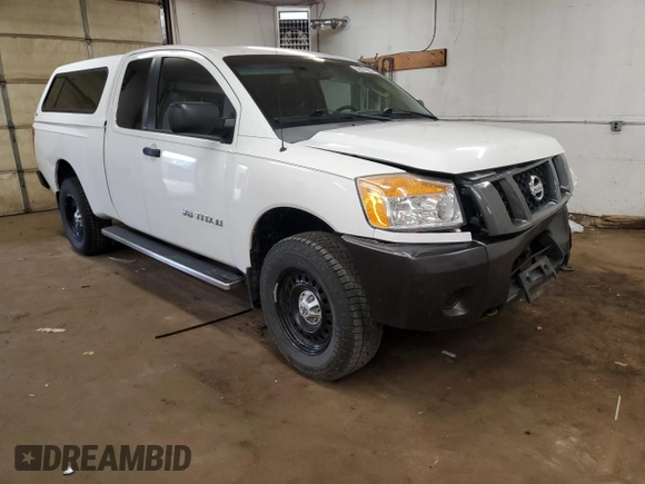 2008 Nissan Titan XE with VIN 1N6BA06C88N303076, listed as a Copart auction lot 59572905 with 163,830 mi miles and Salvage title. Bid and sale history available at DreamBid. Image 4.