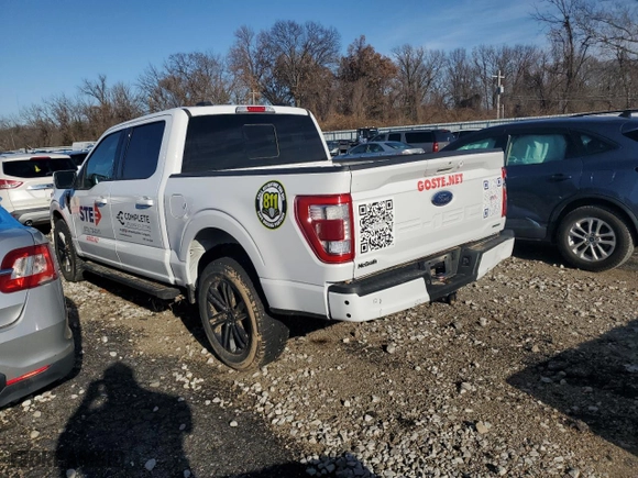2021 Ford F-150 XL with VIN 1FTFW1E82MFA88825, listed as a Copart auction lot 84904744 with 0 mi miles and Salvage Title. Bid and sale history available at carsss.com. Image 2.