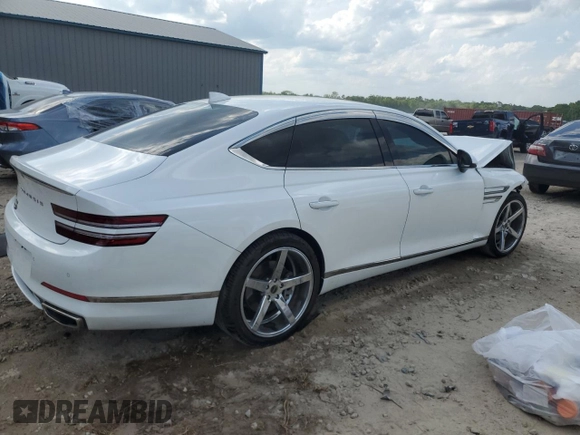 2021 Genesis G80 2.5T z VIN KMTGB4SCXMU046751, wystawiony jako Copart lot #53548415 z przebiegiem Nie podano mil oraz Nie do naprawy • Non repairable. Historia ofert i sprzedaży dostępna na DreamBid. Obrazek 3.