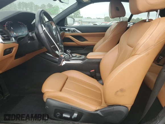 2023 BMW 4 Series 430i with VIN WBA23AT0XPCM11087, listed as a Copart auction lot 54893025 with 35,703 mi miles and Clean title. Bid and sale history available at DreamBid. Image 7.