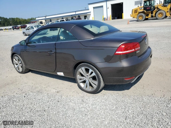 2013 Volkswagen Eos Lux with VIN WVWFW8AHXDV002312, listed as a Copart auction lot 74955834 with NaN miles and Salvage Title. Bid and sale history available at carsss.com. Image 2.
