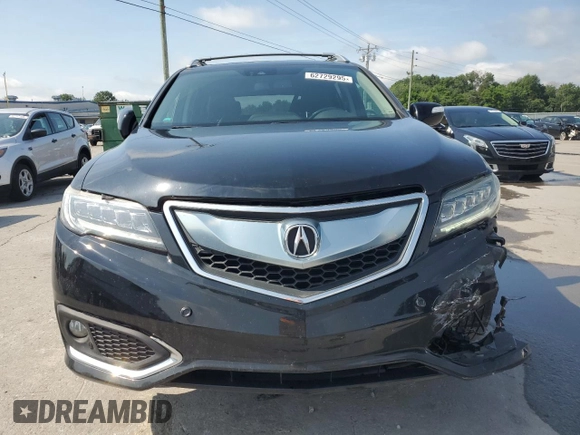 2017 Acura RDX Advance with VIN 5J8TB4H75HL033734, listed as a Copart auction lot 62729295 with 63,858 mi miles and Salvage title. Bid and sale history available at DreamBid. Image 5.