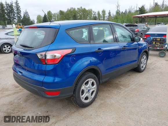 2018 Ford Escape S with VIN 1FMCU0F77JUB44916, listed as a IAAI auction lot 42136740 with 111,362 mi miles and . Bid and sale history available at carsss.com. Image 4.