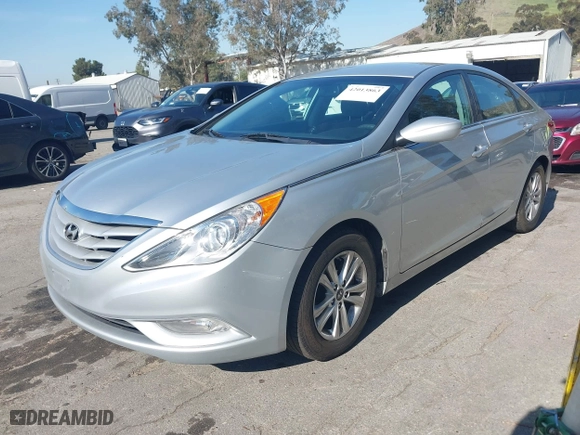 2013 Hyundai Sonata GLS with VIN 5NPEB4AC9DH519329, listed as a IAAI auction lot 42013863 with 102,835 mi miles. Bid and sale history available at carsss.com. Image 2.