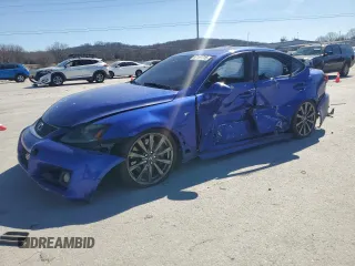 2008 Lexus IS F with VIN JTHBP262585004647, listed as a Copart auction lot 47167715 with 202,566 mi miles and Clean Title. Bid and sale history available at carsss.com. Image 1.