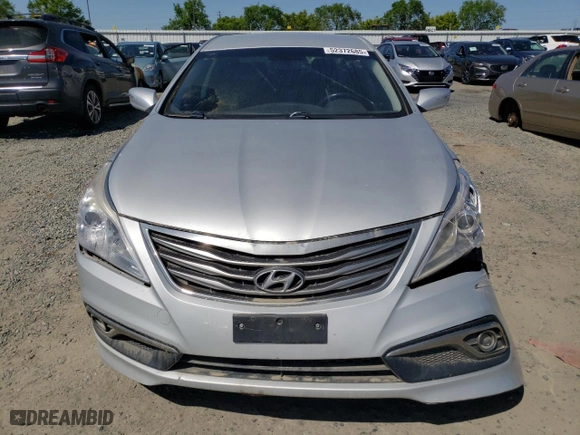 2016 Hyundai Azera with VIN KMHFG4JG4GA563397, listed as a Copart auction lot 52372685 with 58,542 mi miles and Salvage Title. Bid and sale history available at carsss.com. Image 5.