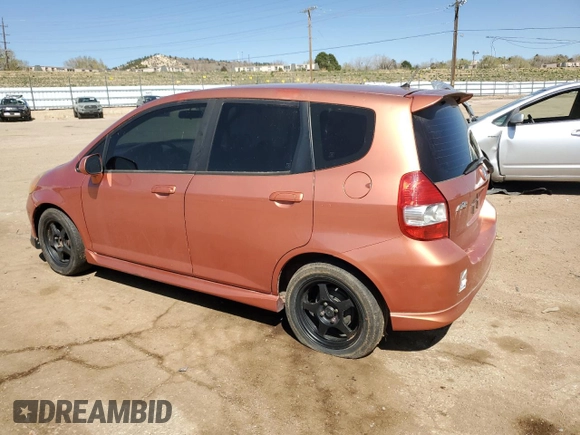 2008 Honda Fit Sport with VIN JHMGD37668S048115, listed as a Copart auction lot 53116275 with 114,050 mi miles and Clean Title. Bid and sale history available at carsss.com. Image 2.
