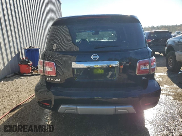 2017 Nissan Armada SV with VIN JN8AY2ND7H9008922, listed as a Copart auction lot 74460223 with 72,090 mi miles. Bid and sale history available at carsss.com. Image 6.